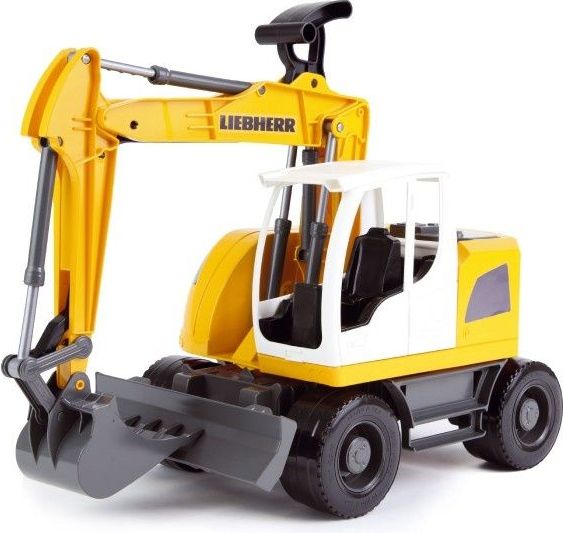 LENA Auto Bagr Worxx plast 48cm 1:15 v krabici Liebherr A918 Litronic - obrázek 1
