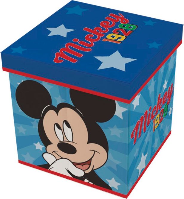 DĚTSKÝ TABURET S ÚLOŽNÝM PROSTOREM MICKEY - obrázek 1