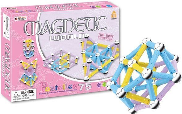 ICOM Magnetic world magnetická stavebnice 75 dílů - obrázek 1