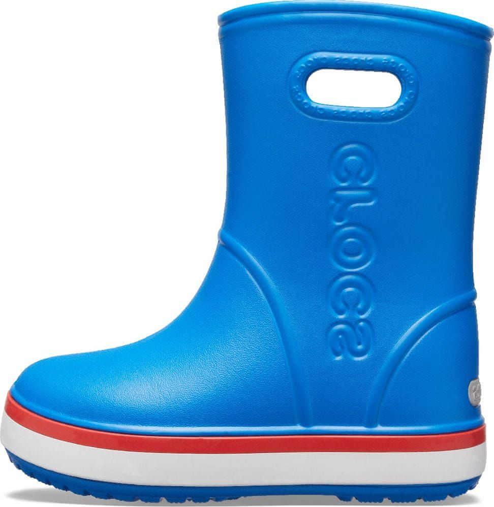 Crocs Crocband Rain Boot K Bright Cobalt/Flame 205827-4KD-J3 34-35 modrá - obrázek 1