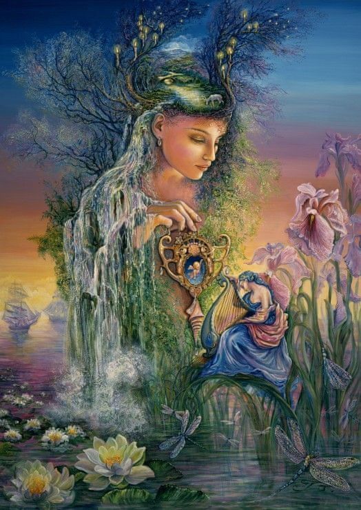 Grafika Puzzle 1000 dílků Josephine Wall - Undine - obrázek 1