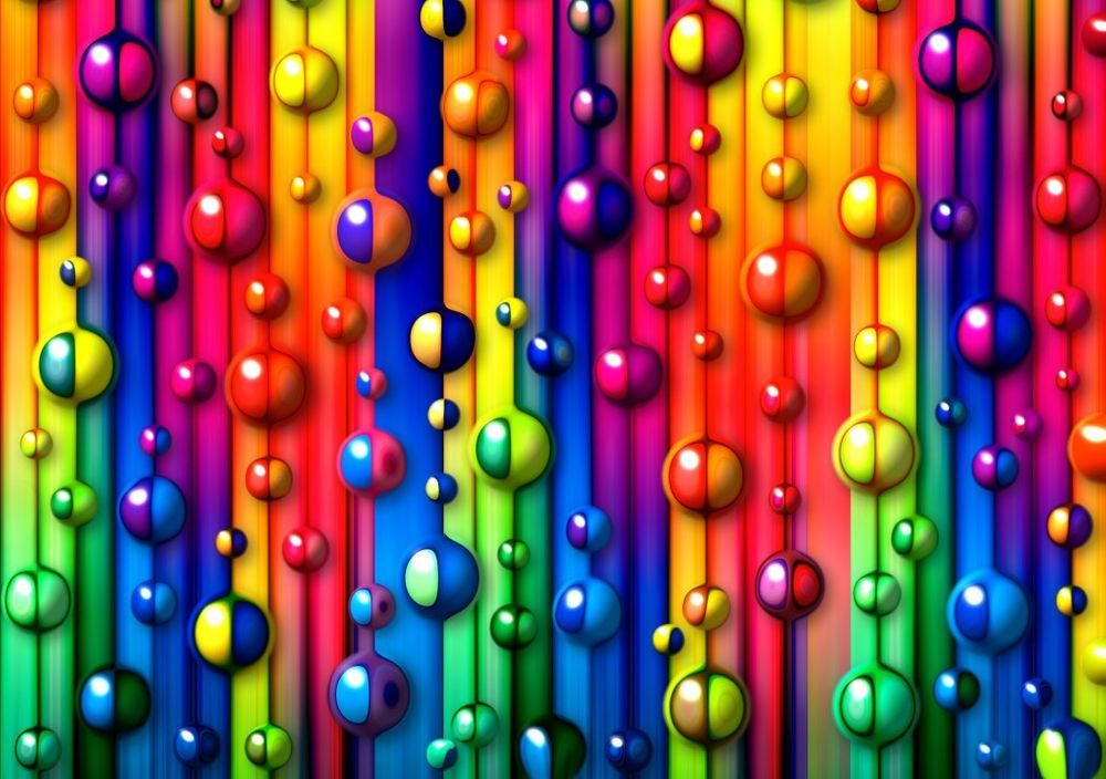 Grafika Puzzle 1500 dílků Multicolored Bubbles - obrázek 1
