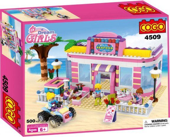 Cogo Girls stavebnice Bistro na pláži typ LEGO Friends 500 dílů - obrázek 1