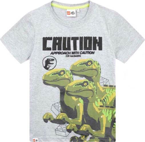 TVM Dětské tričko Lego Jurassic World Raptors šedé Velikost: 104 (4 roky) - obrázek 1