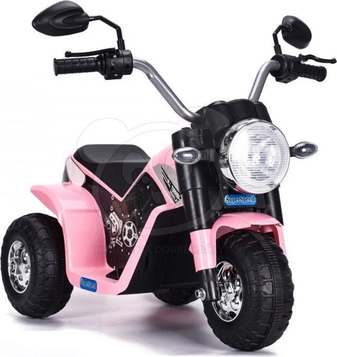 Elektrická motorka MiniBike - bílá - obrázek 4