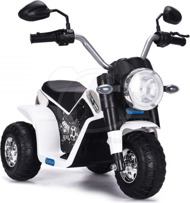 Elektrická motorka MiniBike - bílá - obrázek 9