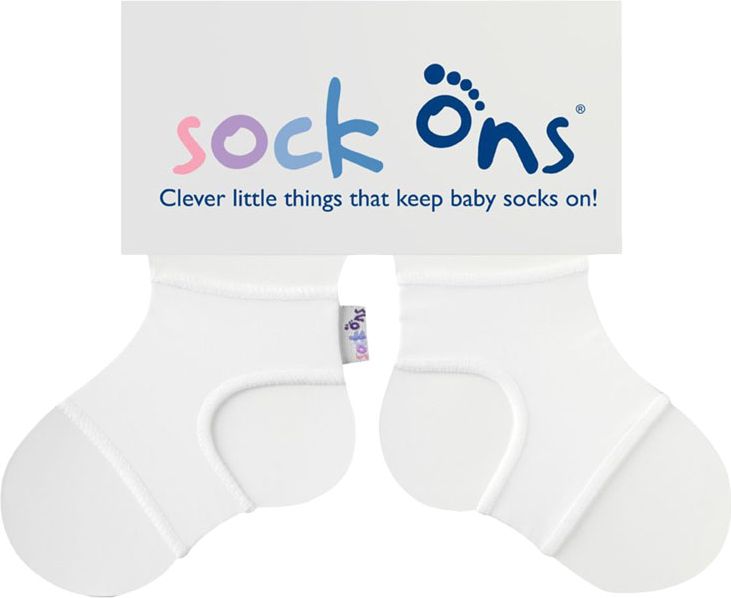 KIKKO SOCK ONS Držák ponožek Classic - Bílá (6-12m) - obrázek 1