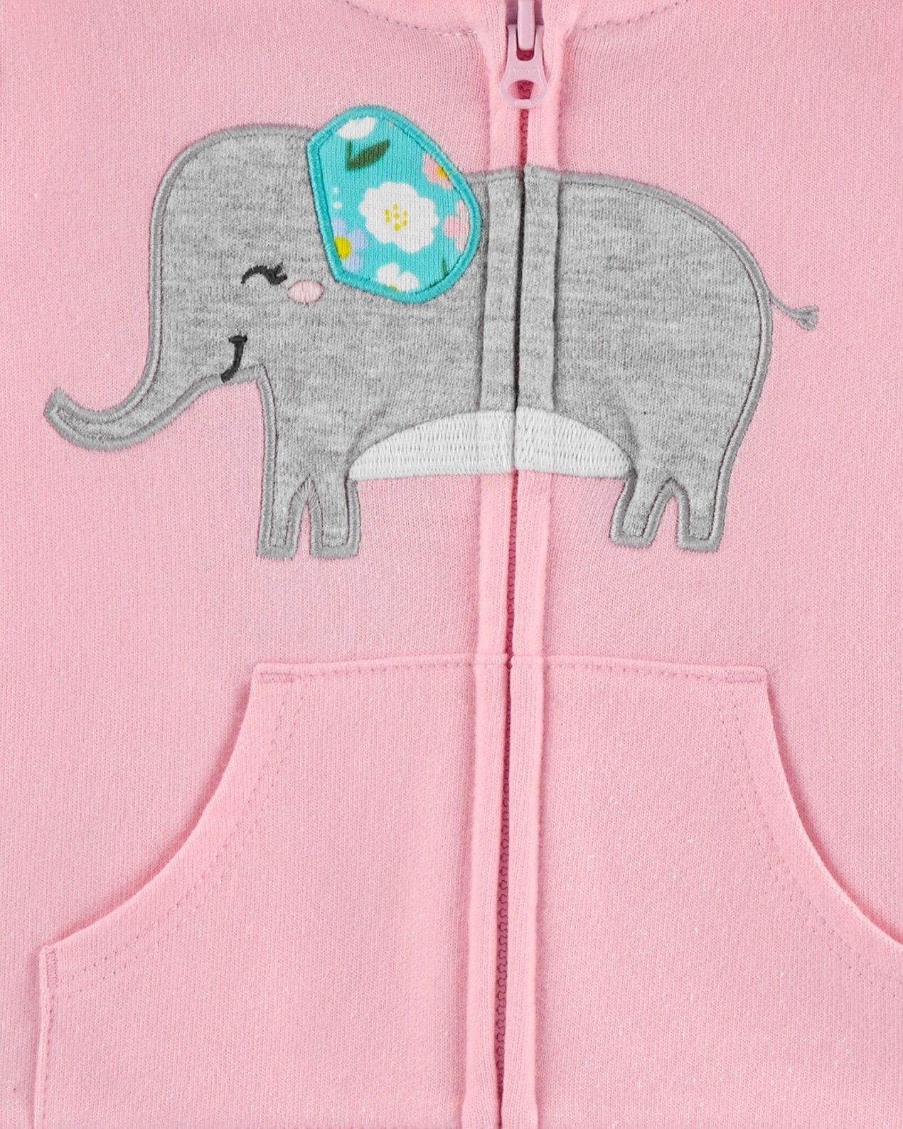 CARTER'S Set 3-dílný body, mikina, kalhoty Elephant dívka 6m, vel. 68 - obrázek 2