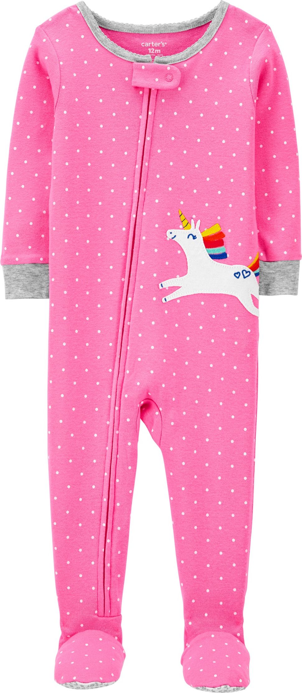 CARTER'S Overal zip Unicorn dívka 12m, vel. 80 - obrázek 1