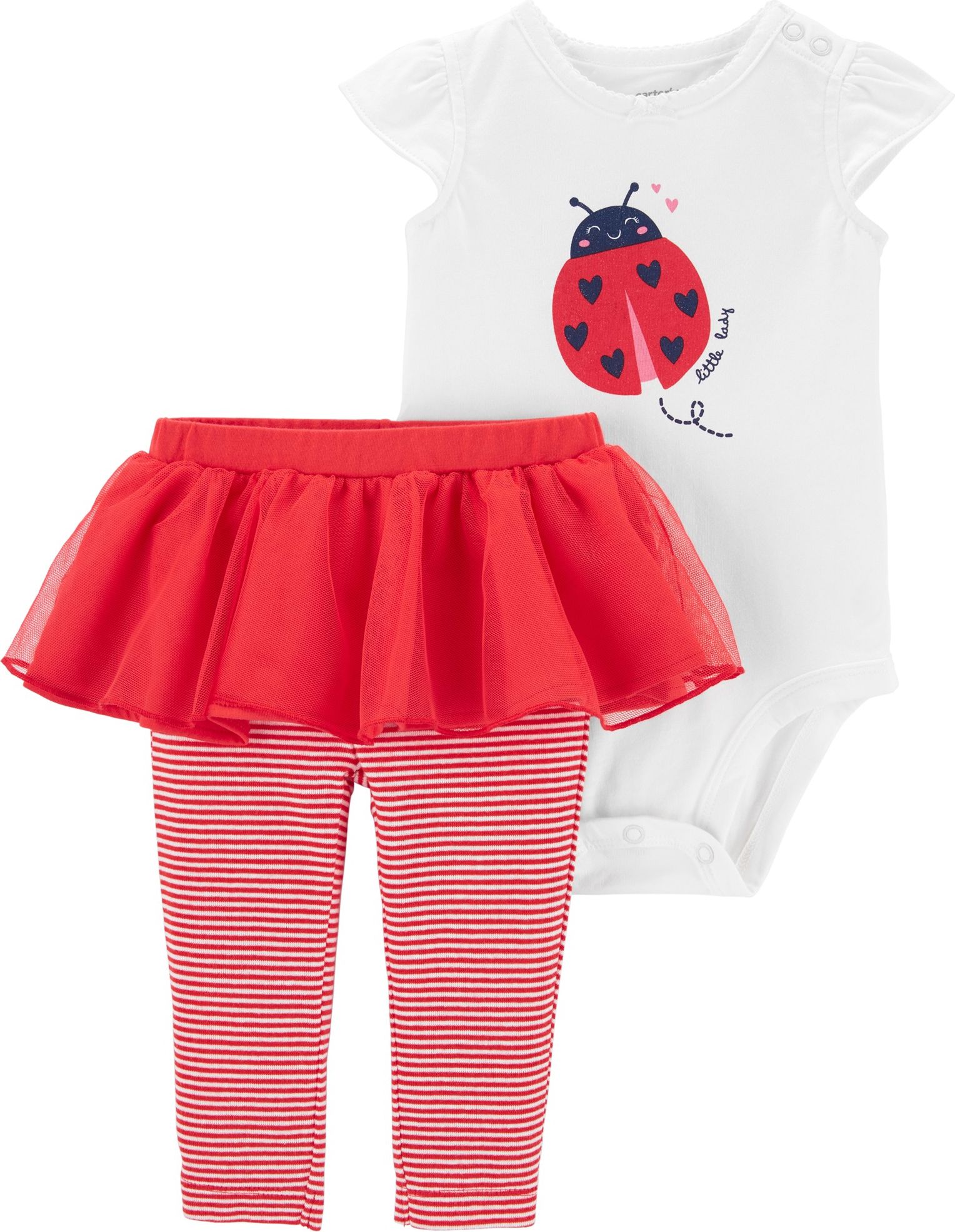 CARTER'S Set 2-dílný body, kalhoty Ladybug dívka 24m, vel. 92 - obrázek 1