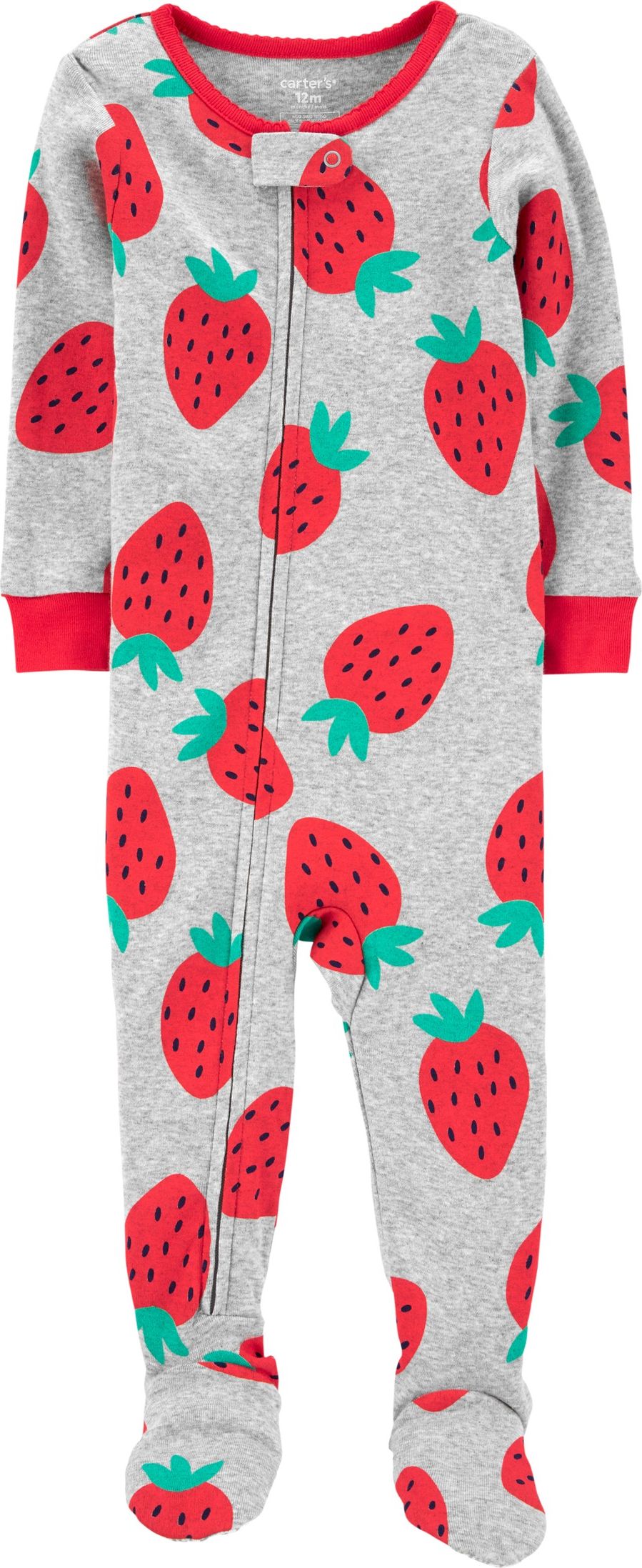 CARTER'S Overal zip Strawberry dívka 18m, vel. 86 - obrázek 1