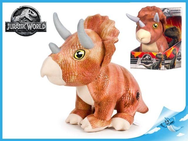 Jurský svět 2 Triceratops 30cm plyšový sedící 0m+ v krabičce - obrázek 1