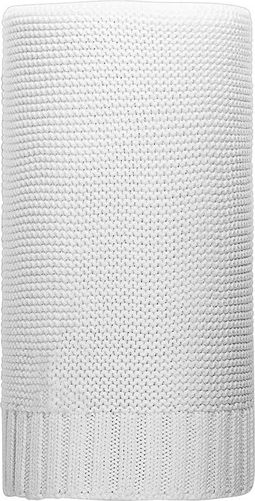 NEW BABY | NB Bambusová deka | Bambusová pletená deka NEW BABY 100x80 cm bílá | Bílá | - obrázek 1