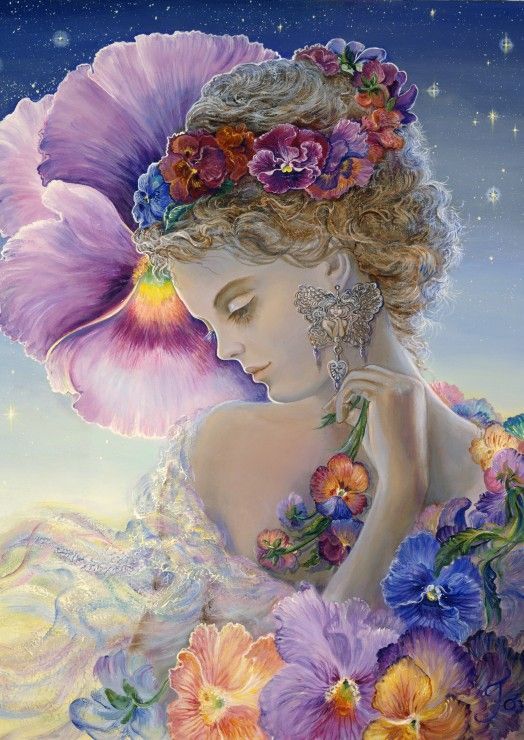 Grafika Puzzle 1000 dílků Josephine Wall - Pansy - obrázek 1