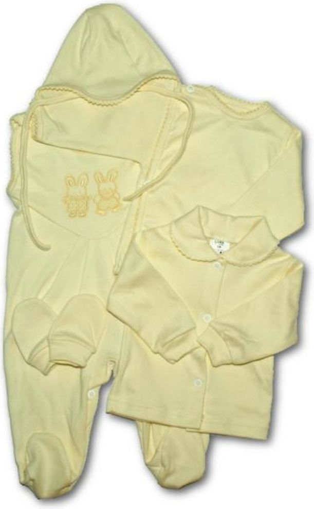 NEW BABY 5-ti dílná soupravička New Baby béžová - 56 (0-3m) - obrázek 1