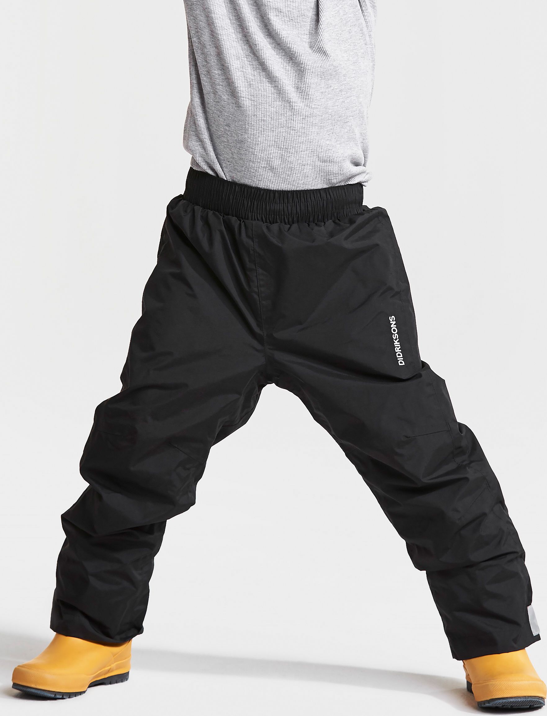 Didriksons1913 DIDRIKSONS 1913 Dětské nepromokavé kalhoty NOBI KIDS PANTS - Černé velikost: 100 - obrázek 3