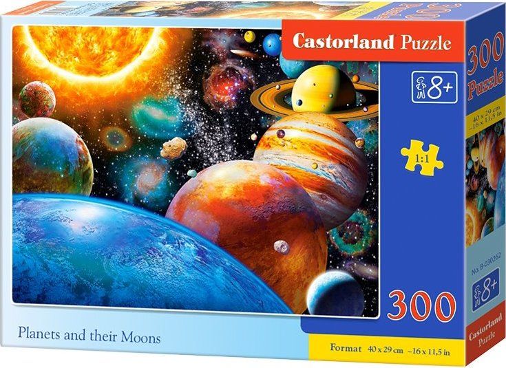 CASTORLAND Puzzle Planety a jejich měsíce 300 dílků - obrázek 2