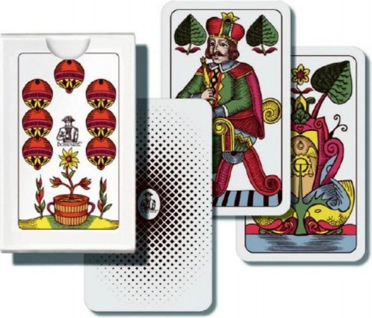 Bonaparte Mariáš jednohlavý společenská hra karty v papírové krabičce 7x10cm - obrázek 1