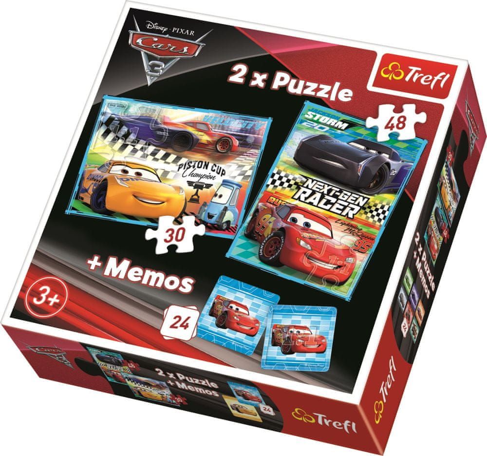 Trefl 3v1 Cars + pexeso II - obrázek 1