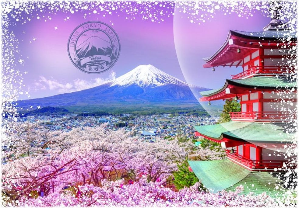Grafika Puzzle 1000 dílků Travel around the World - Japan - obrázek 1