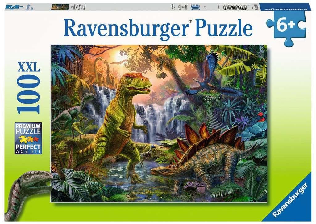 RAVENSBURGER Puzzle V říši dinosaurů XXL 100 dílků - obrázek 1