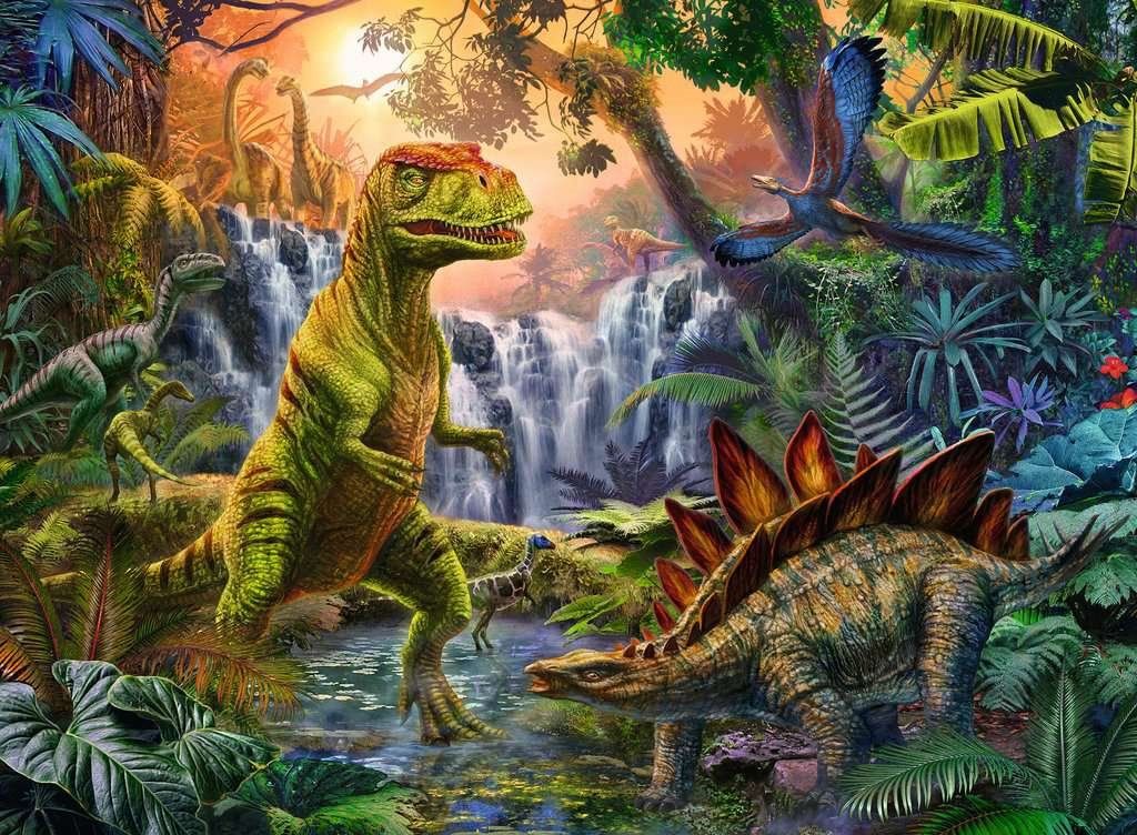 RAVENSBURGER Puzzle V říši dinosaurů XXL 100 dílků - obrázek 2