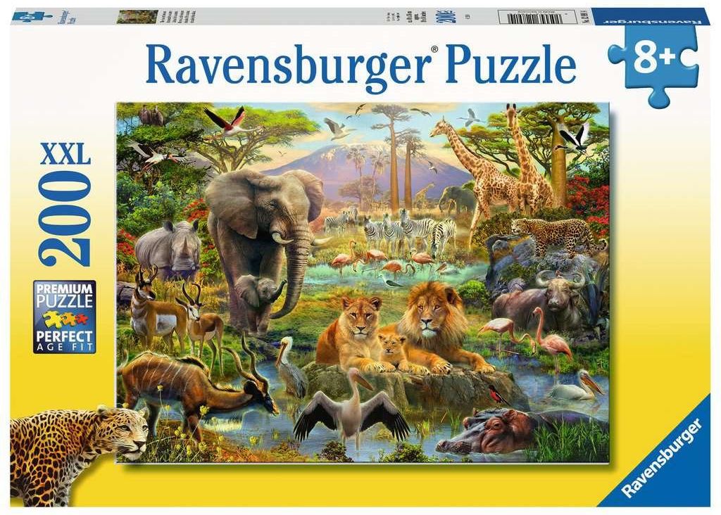 RAVENSBURGER Puzzle Zvířata ze savany XXL 200 dílků - obrázek 1