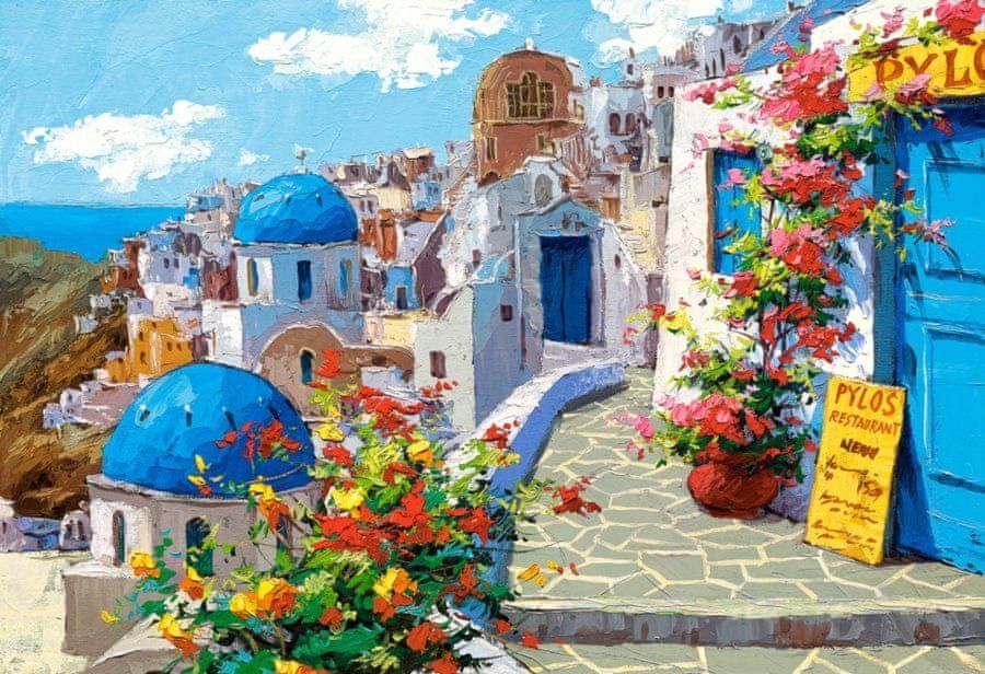Castorland Puzzle Jaro v Santorini 2000 dílků - obrázek 1