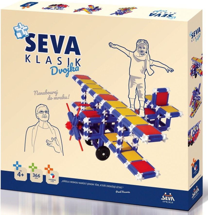 Seva Stavebnice Klasik Dvojka 366ks - obrázek 1