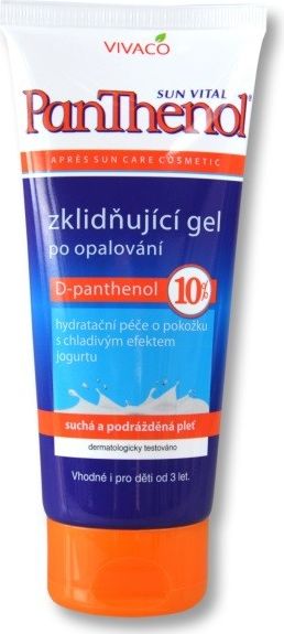 Vivaco Panthenol 10% zklidňující gel po opalování 200 ml - obrázek 1