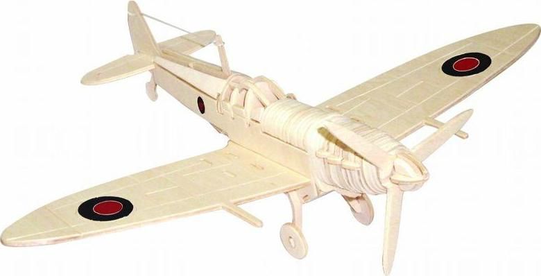 WOODCRAFT CONSTRUCTION KIT Woodcraft Dřevěné 3D puzzle spitfire - obrázek 1