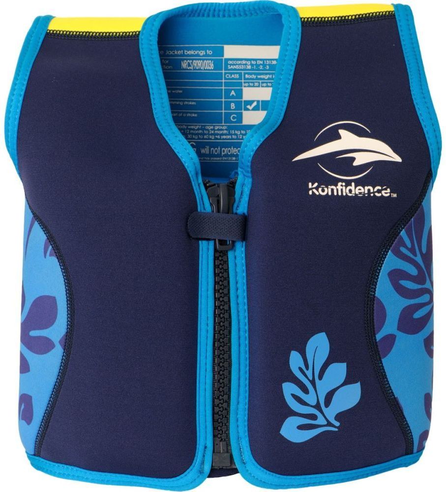 KONFIDENCE Vesta na plavání JACKET ORIGINAL, list/modrá, S - obrázek 1