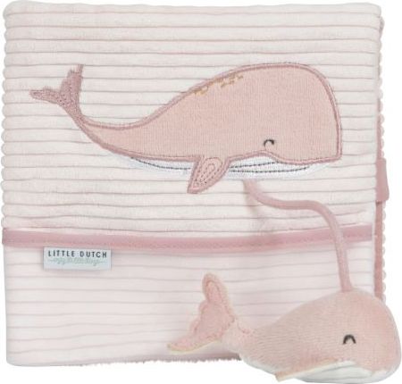 Little Dutch Plyšová knížka velká - velryba ocean pink - obrázek 1
