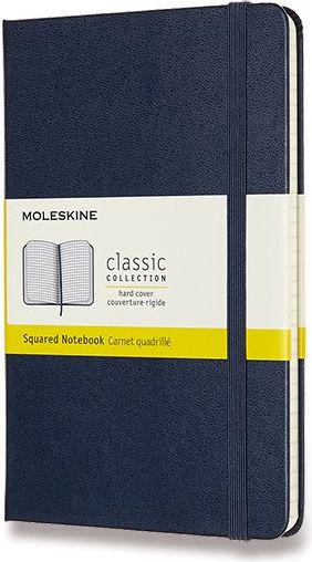 Moleskine Zápisník - tvrdé desky modrý C6, 104 listů  čtverečkovaný - obrázek 1