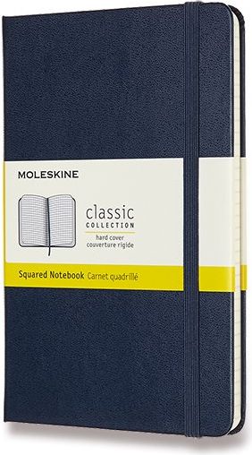 Moleskine Zápisník - tvrdé desky modrý C6, 104 listů čtverečkovaný - obrázek 1