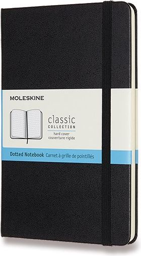 Moleskine Zápisník - tvrdé desky černý C6, 104 listů  tečkovaný - obrázek 1