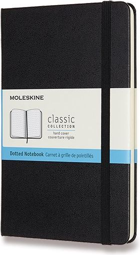 Moleskine Zápisník - tvrdé desky černý C6, 104 listů tečkovaný - obrázek 1