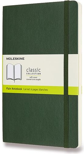 Moleskine Zápisník - měkké desky tm. zelený A5, 96 listů  čistý - obrázek 1