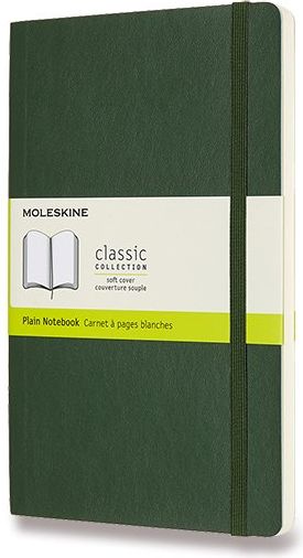 Moleskine Zápisník - měkké desky tm. zelený A5, 96 listů čistý - obrázek 1