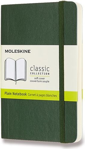 Moleskine Zápisník - měkké desky tm. zelený A6, 96 listů  čistý - obrázek 1