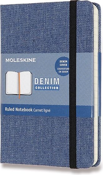 Moleskine Zápisník Denim S, linkovaný, sv. modrý A6, 96 listů - obrázek 1