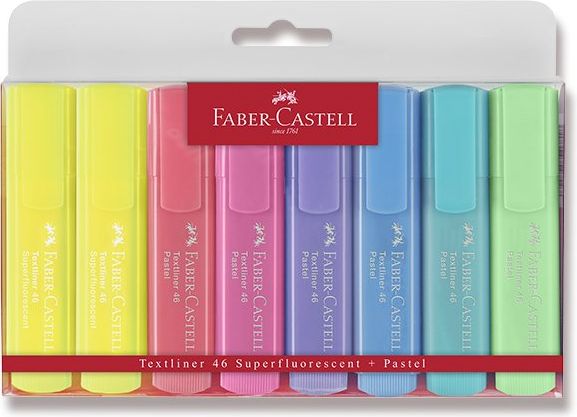Faber-Castell Zvýrazňovač Textliner 1546 8 kusů, pastelové - obrázek 1