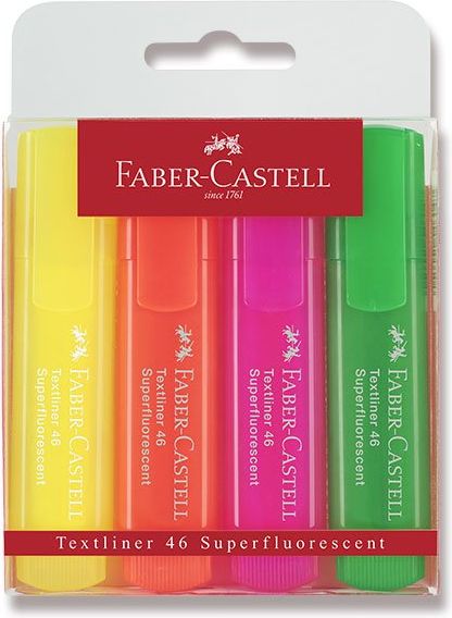 Faber-Castell Zvýrazňovač Textliner 1546 4 kusy - obrázek 1