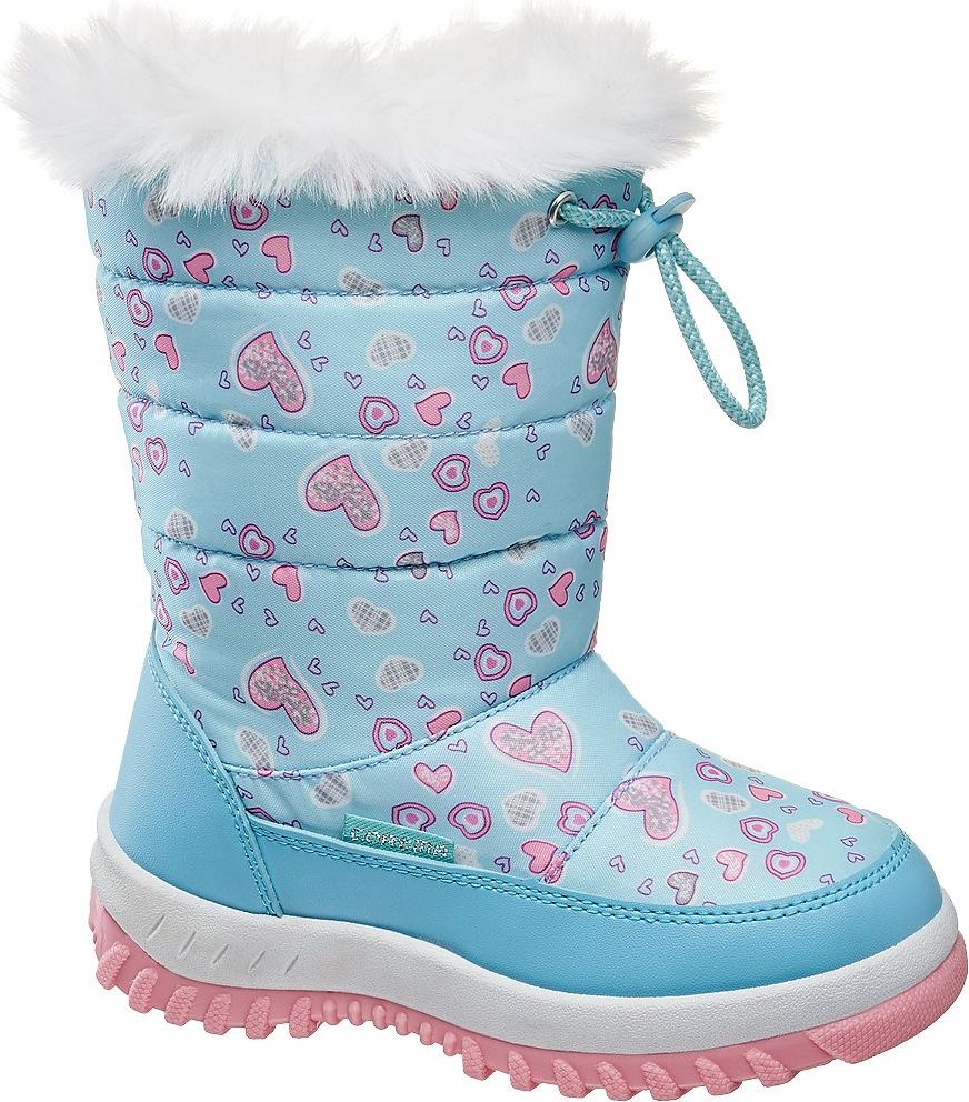 Deichmann - Cortina Světle modré dívčí sněhule Cortina se zipem 27 světle modrá - obrázek 1