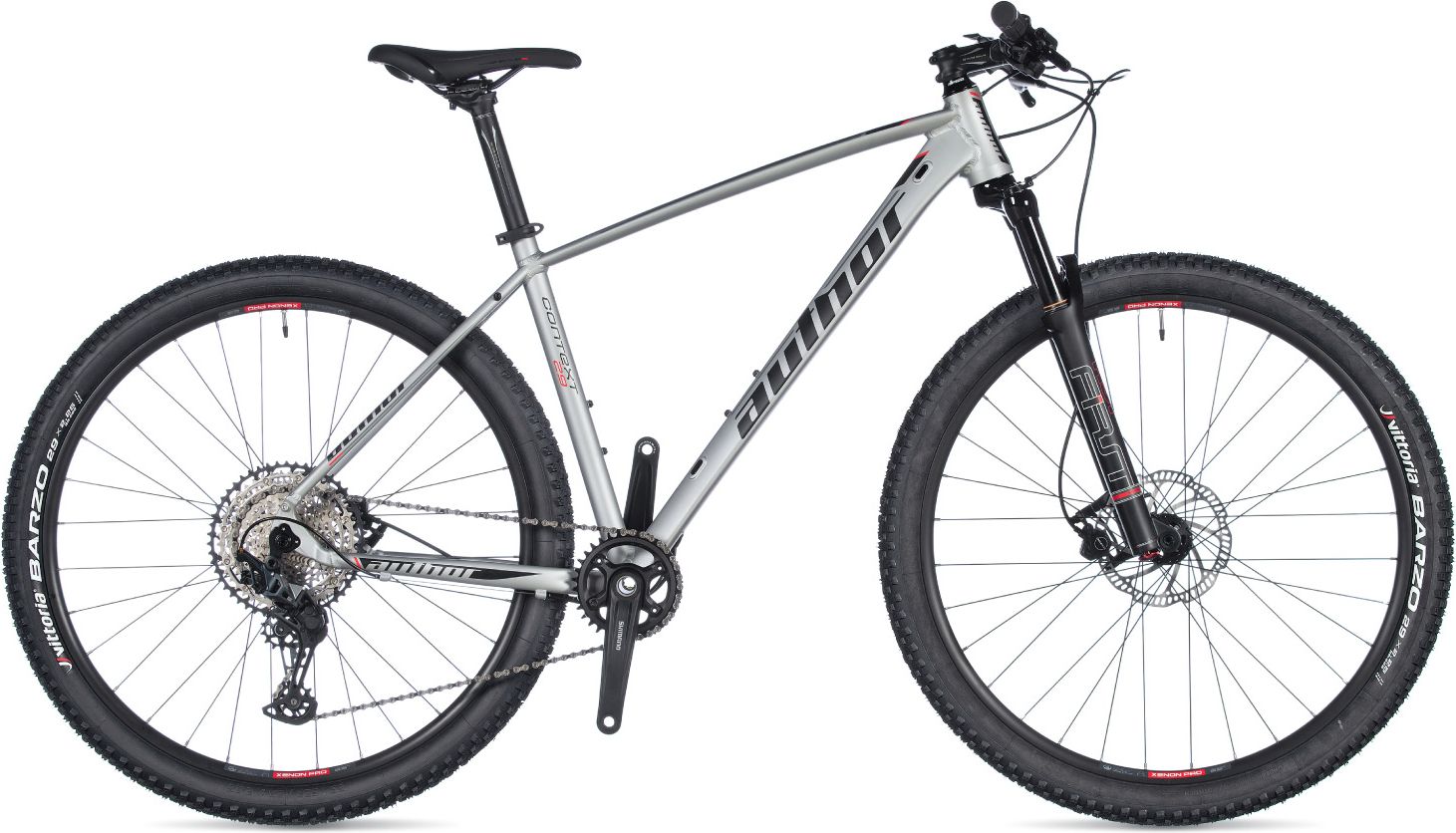 Author Context 29 2020 21" stříbrná-matná/červená/černá Mtb 29"kolo - obrázek 1