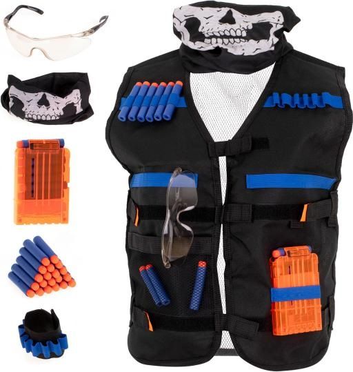 Bojová vesta s doplňky pro zbraně NERF - obrázek 1