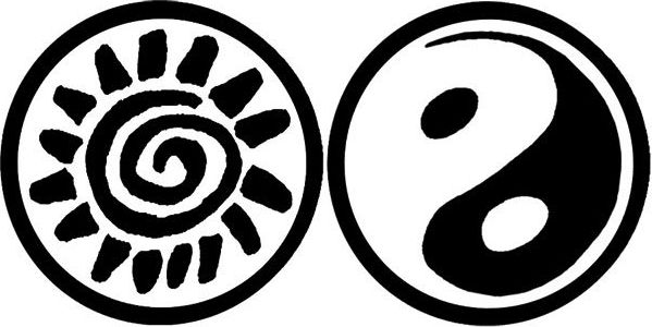 AladinE Oboustranné pečetidlo - Slunce / yin yang - obrázek 1