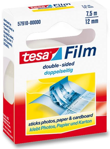 Tesa Oboustranná lepicí páska Film 12 mm x 7,5 m - obrázek 1