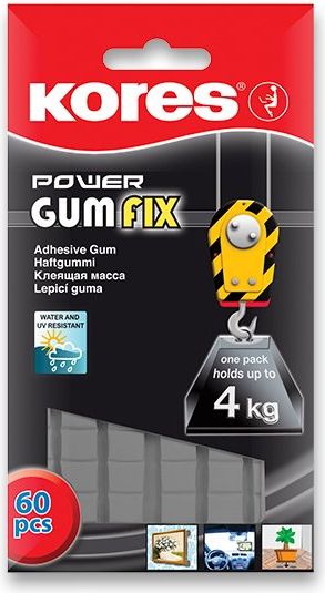 Kores Montážní guma Power Gumfix 35 g, 60 ks - obrázek 1