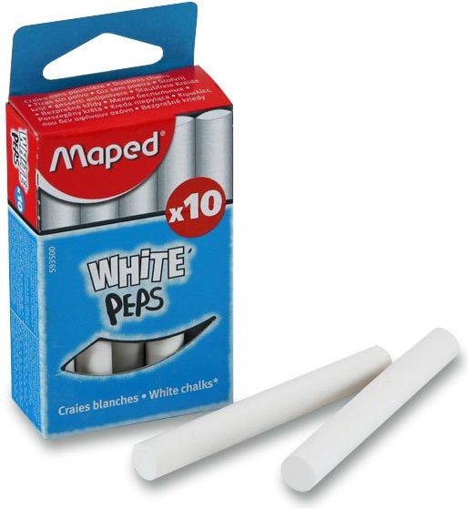 Maped Křídy bílé, 10 ks - obrázek 1